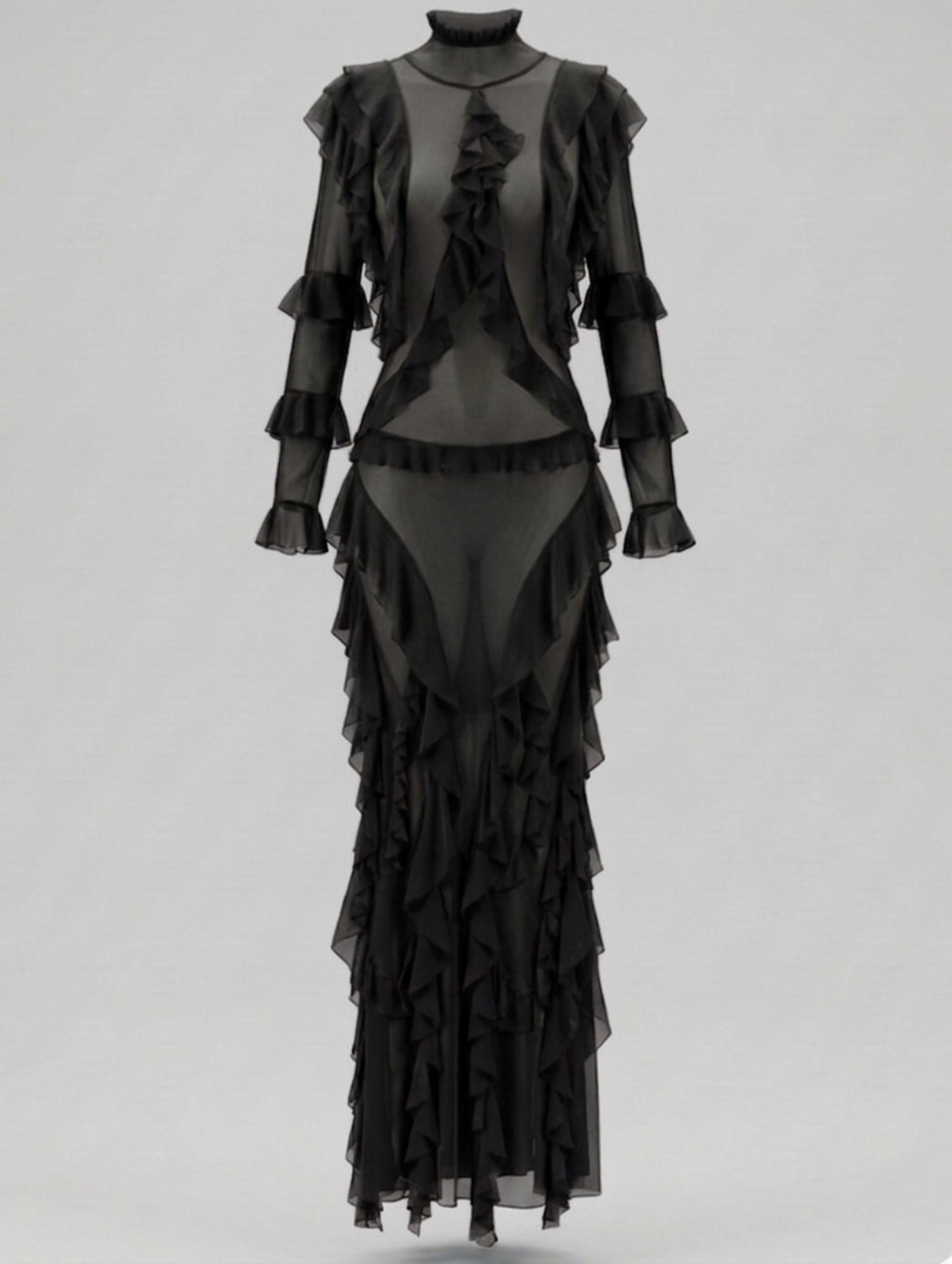 Ruffle Maxi Dress - Picture 7 of 12
